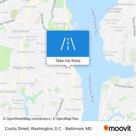 Custis Street map