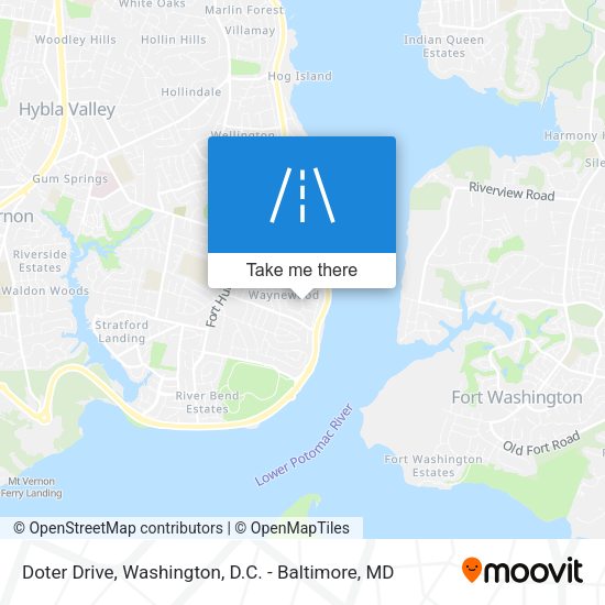 Doter Drive map