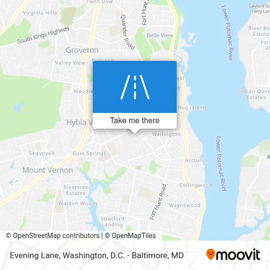Evening Lane map