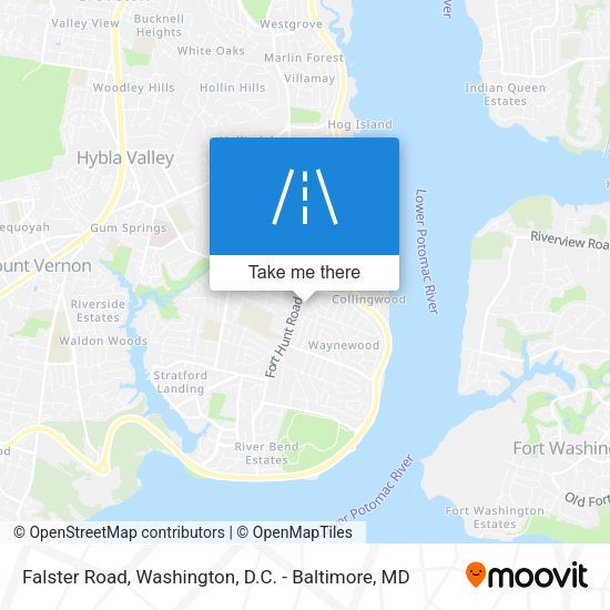 Falster Road map