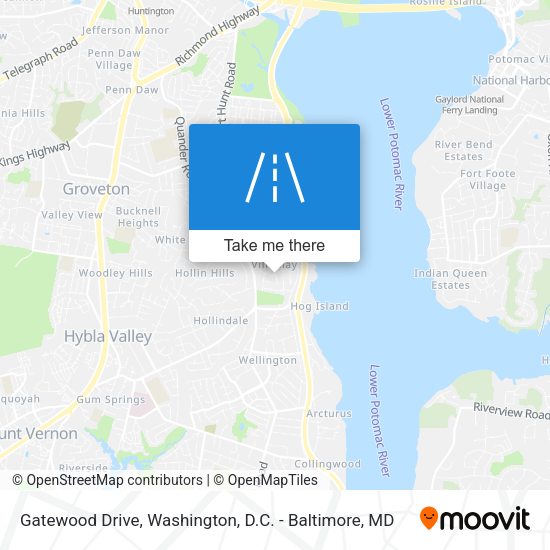Gatewood Drive map
