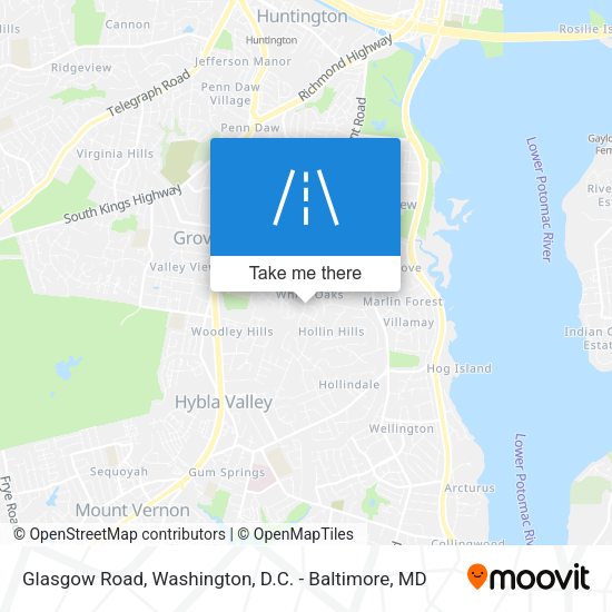 Glasgow Road map