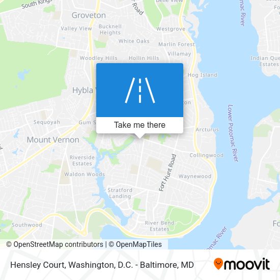 Mapa de Hensley Court