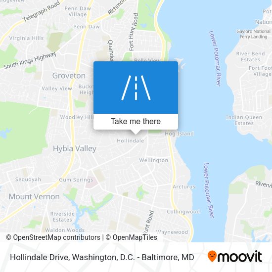 Hollindale Drive map