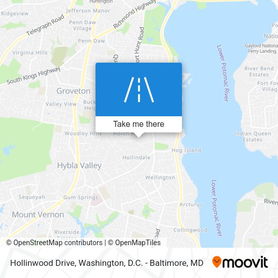 Mapa de Hollinwood Drive
