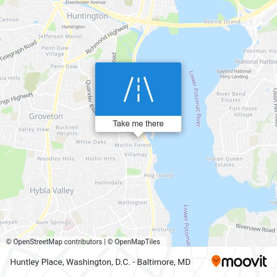 Huntley Place map