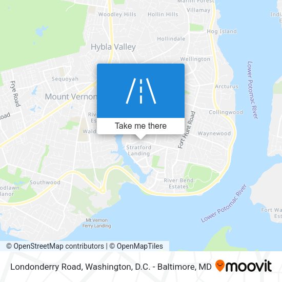 Mapa de Londonderry Road