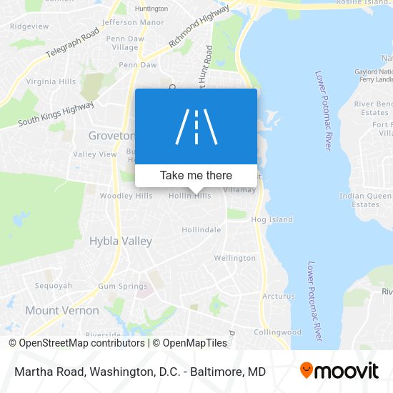 Martha Road map