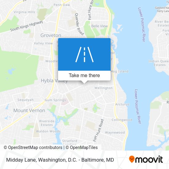 Midday Lane map