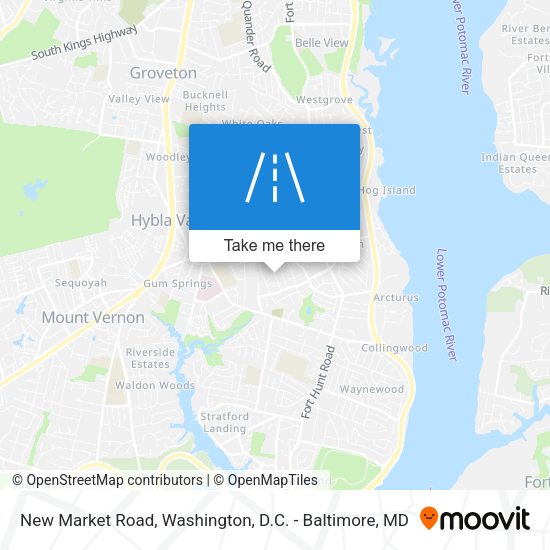 Mapa de New Market Road