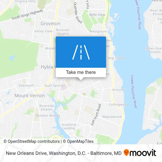 New Orleans Drive map