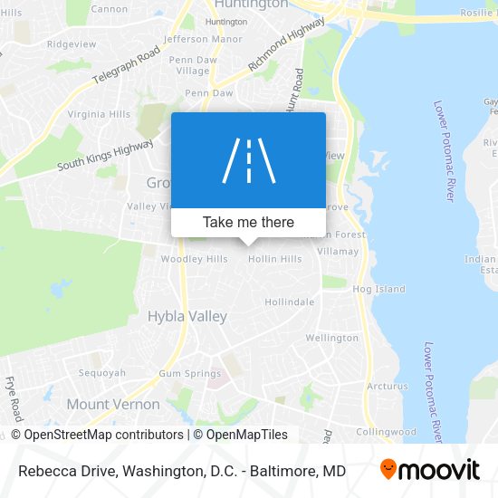 Rebecca Drive map