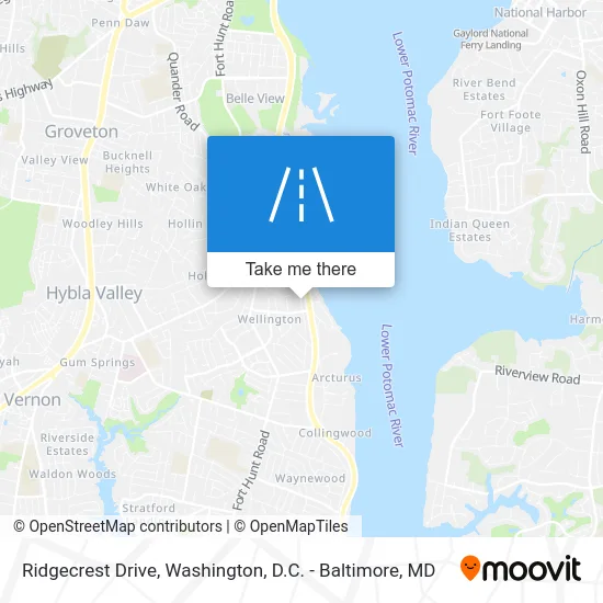 Ridgecrest Drive map