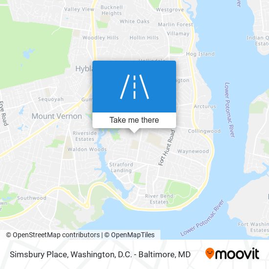 Simsbury Place map