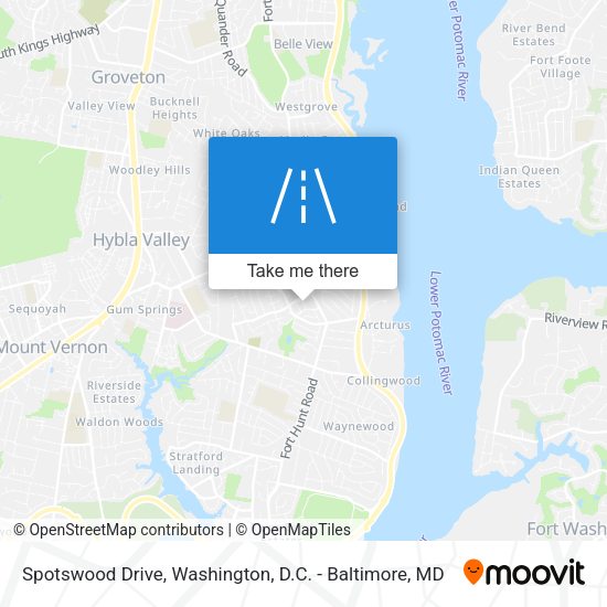Mapa de Spotswood Drive