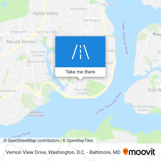 Vernon View Drive map