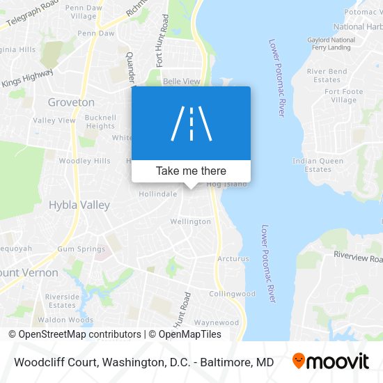 Woodcliff Court map