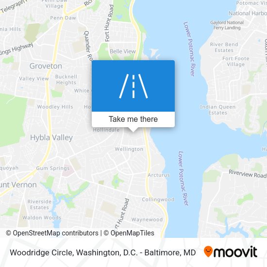 Mapa de Woodridge Circle