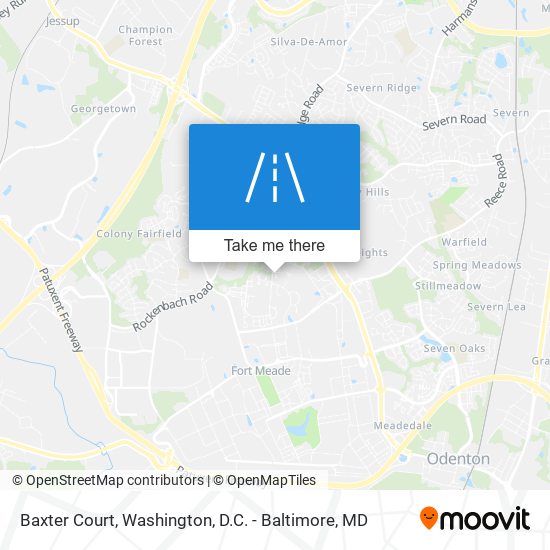 Baxter Court map