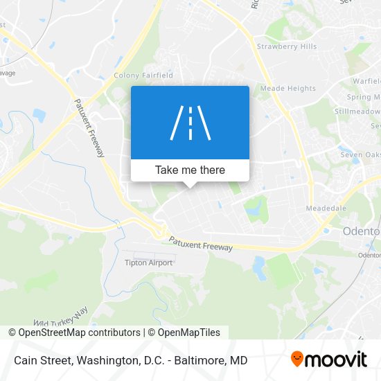 Cain Street map