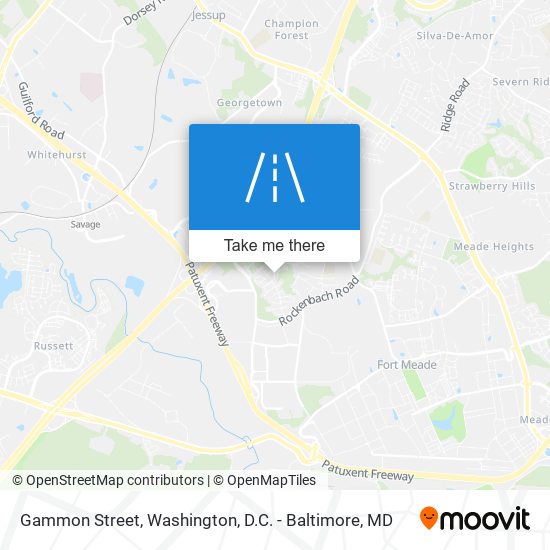 Mapa de Gammon Street