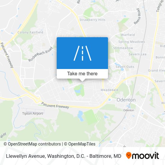Llewellyn Avenue map