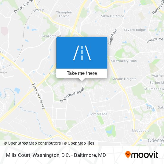 Mills Court map