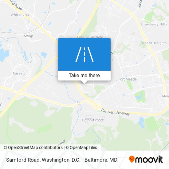Samford Road map