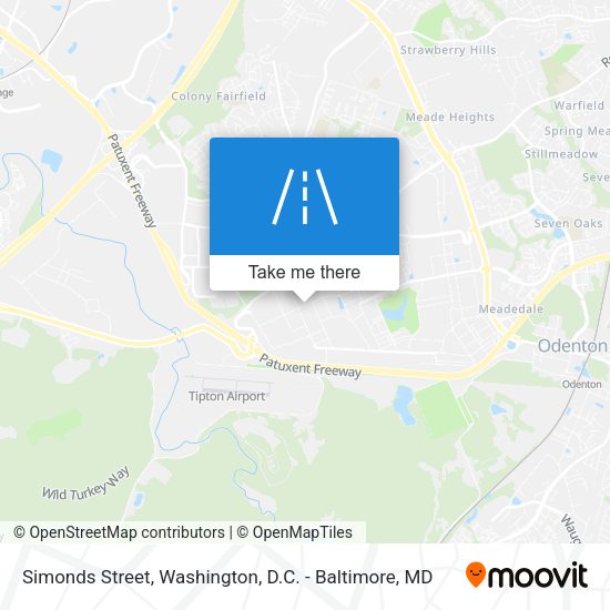 Simonds Street map