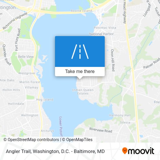 Angler Trail map