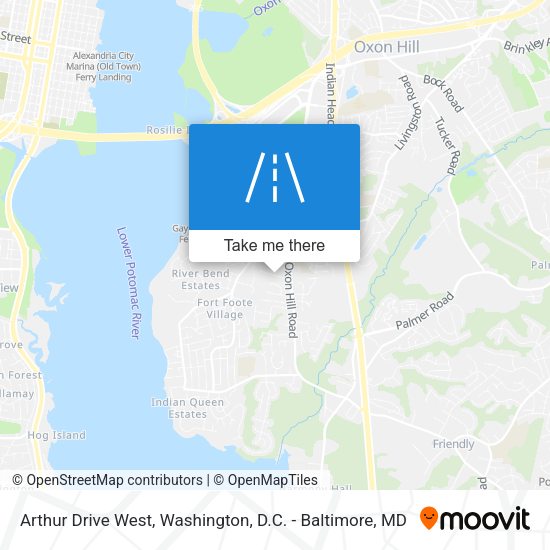 Mapa de Arthur Drive West