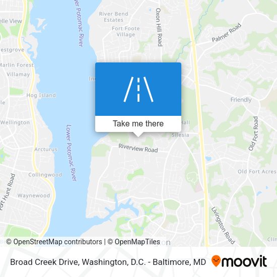 Mapa de Broad Creek Drive