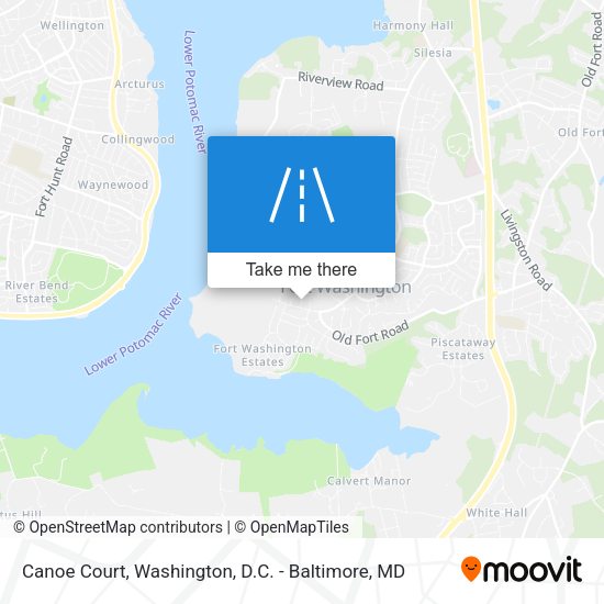 Canoe Court map