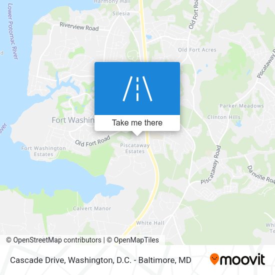 Cascade Drive map