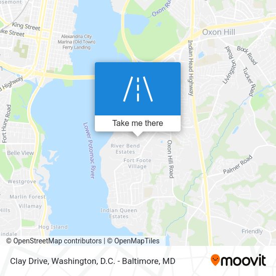 Clay Drive map
