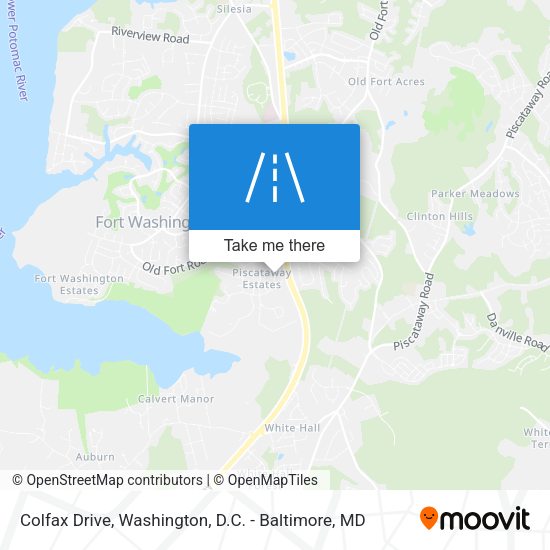 Mapa de Colfax Drive