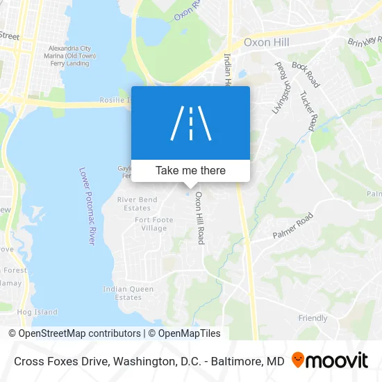 Cross Foxes Drive map