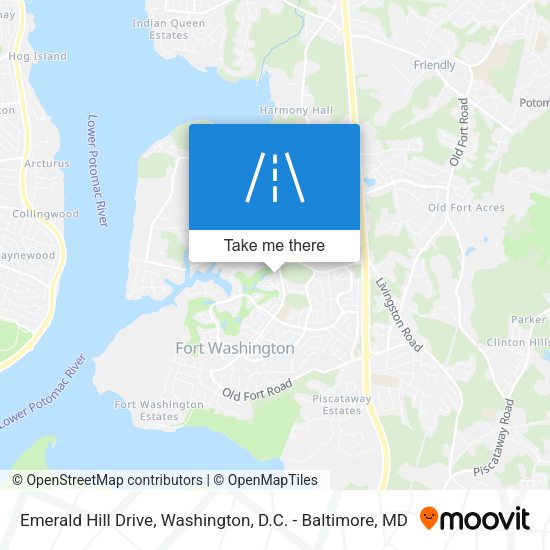 Emerald Hill Drive map