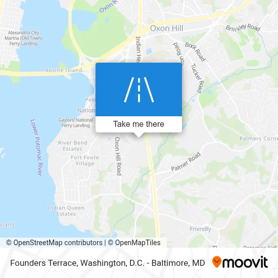 Founders Terrace map