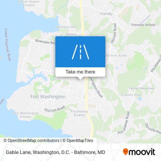 Mapa de Gable Lane