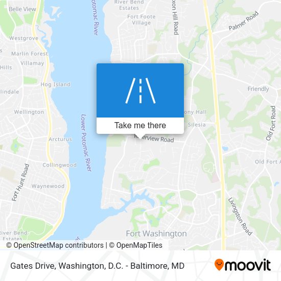 Gates Drive map