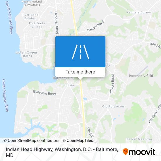 Mapa de Indian Head Highway