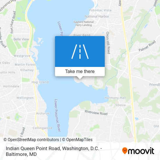 Indian Queen Point Road map
