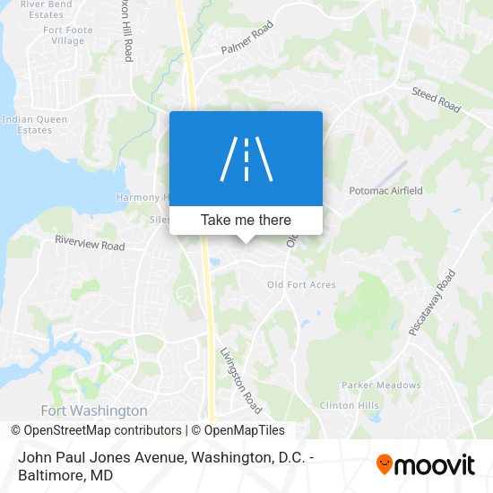 John Paul Jones Avenue map