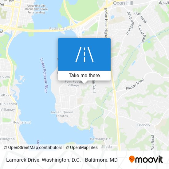 Lamarck Drive map