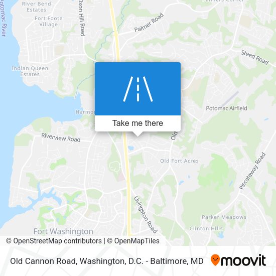 Old Cannon Road map