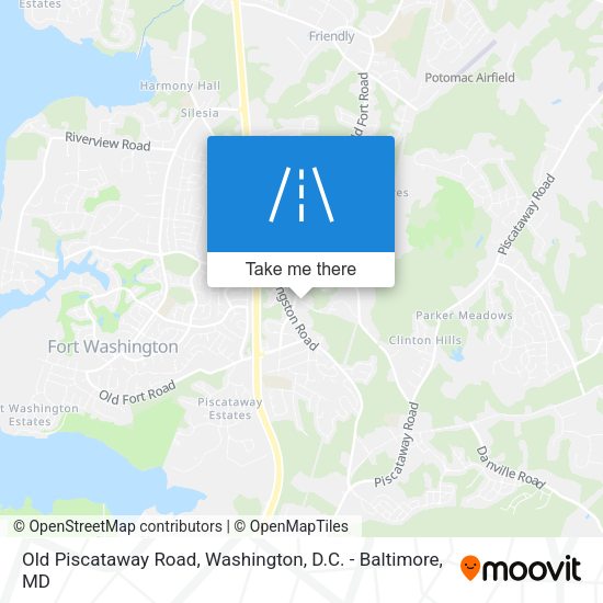 Old Piscataway Road map