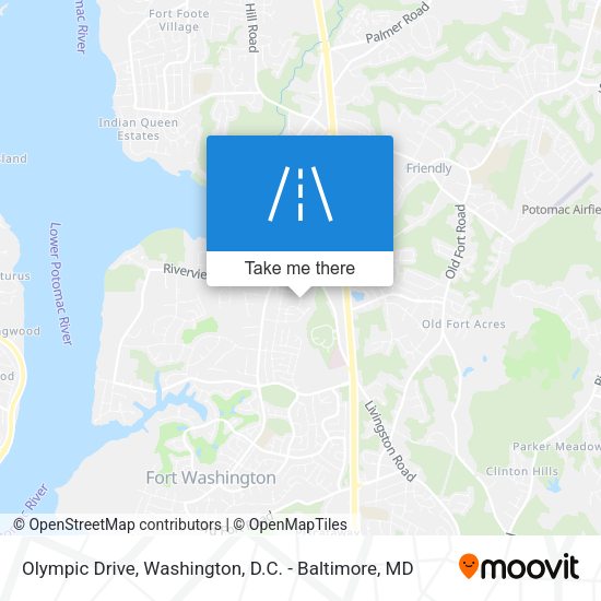 Olympic Drive map