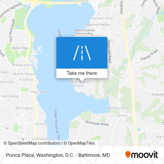 Ponca Place map