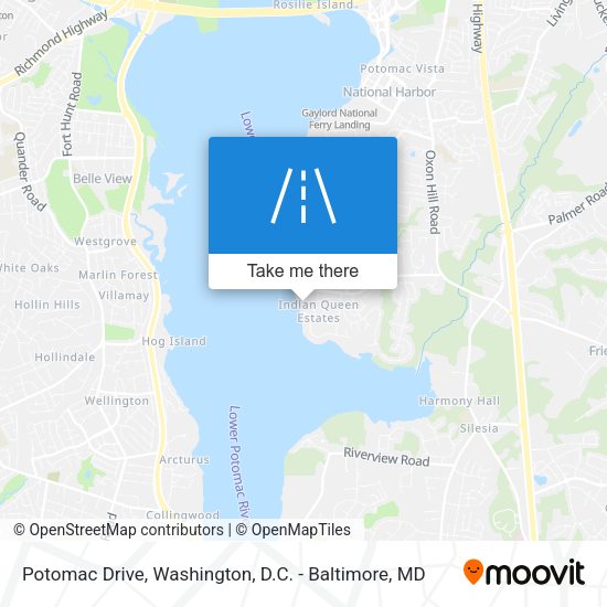 Potomac Drive map